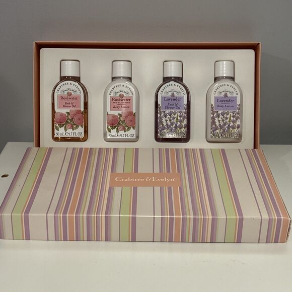 Crabtree & Evelyn Other - 4pcs CRABTREE & EVELYN LA Lavender & Rosewater Mini CARE KIT 1.7 oz New